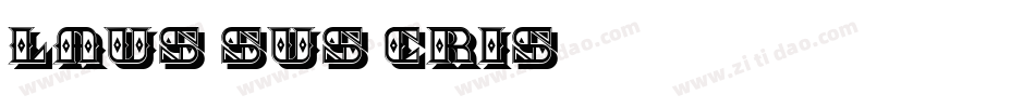 Laus Sus Cris字体转换